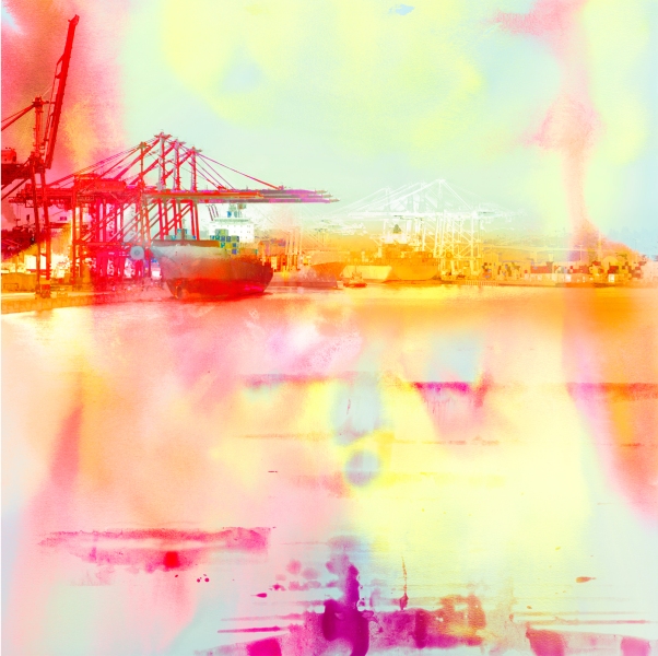 Harbor Morning, archival pigment print, edition of 5, 36x36 inches