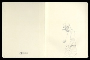 The-Catcher Pencil Drawing in Moleskine