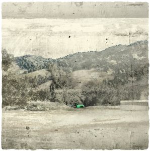 Potter Valley Green Truck Print by Iskra