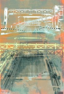 The Other Side, University Bridge Print by Iskra