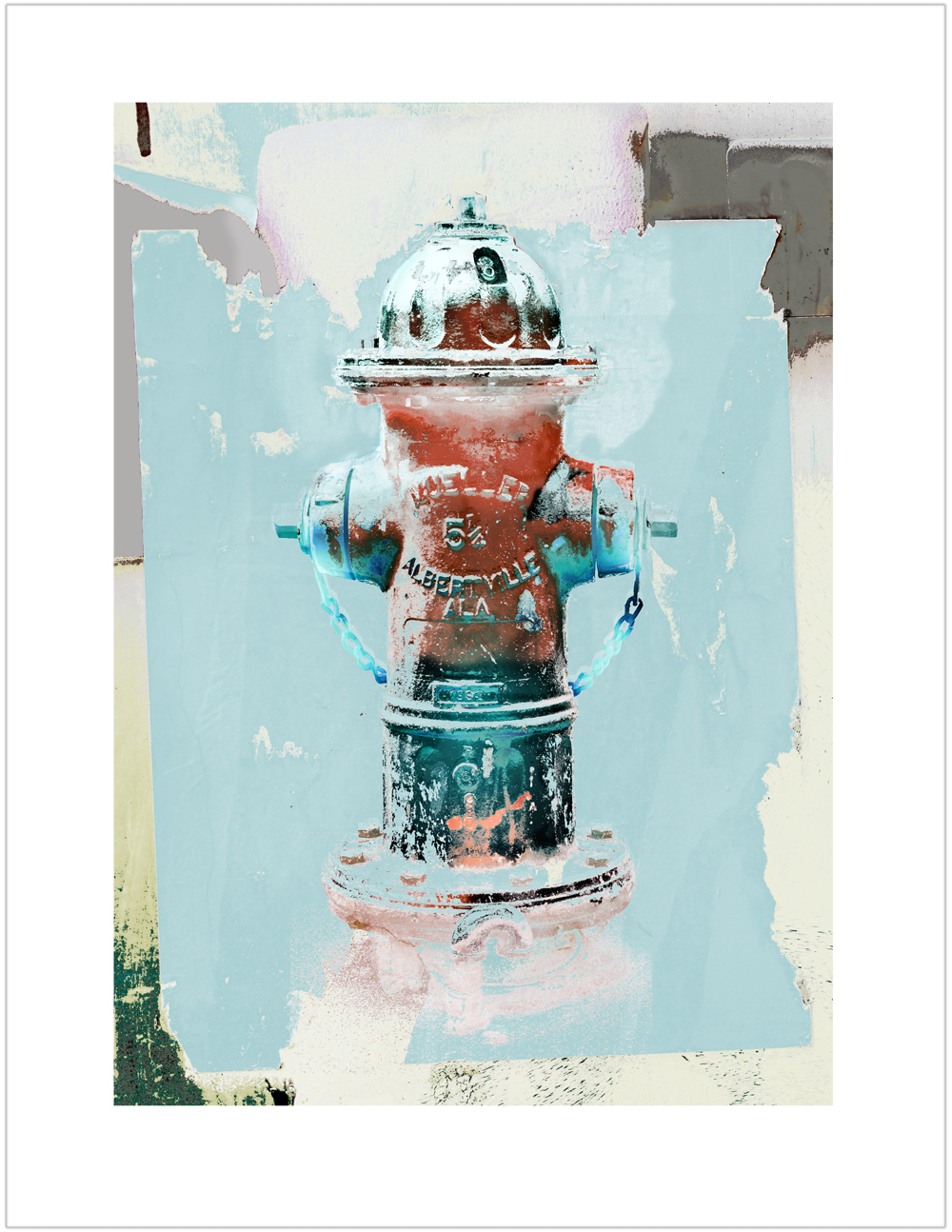 Mueller Five and a quarter Hydrant Print by Iskra