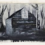 Hose of Winter Saltbox Painting by Iskra