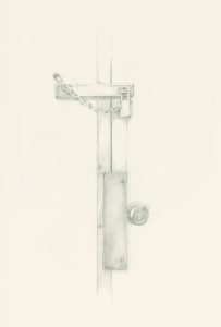 Lockdown drawing of a chain and lock by Iskra