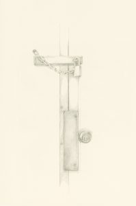 Lock and chain drawing by Iskra