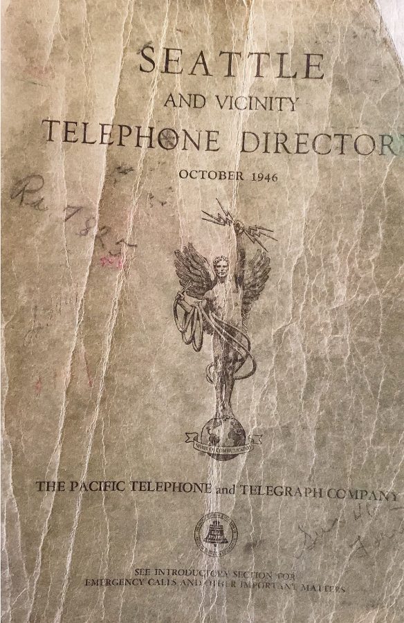 Vintage Phone Book Seattle 
