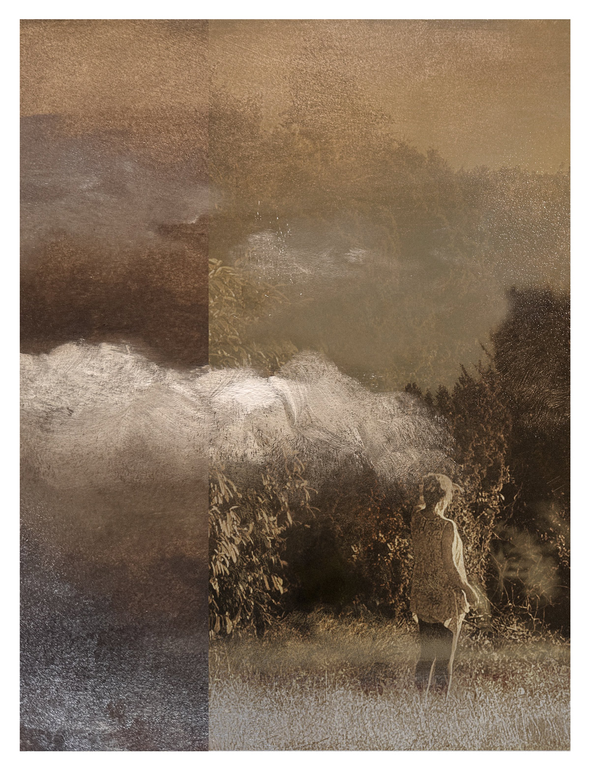 Scouting the Light, mixed process collage